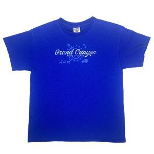 Grand Canyon Arizona Boy's Blue Short Sleeve T-Shirt Size L